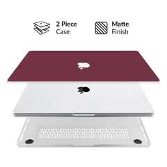 Burgundy 1990 MacBook Case