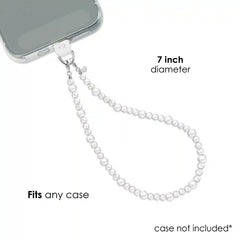 White Pearl Phone Charm