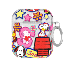 Snoopy Patchwork Glitter AirPod Case