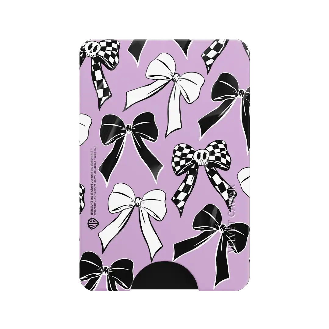 Beetlejuice Bows MagSafe Wallet