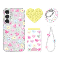 Sweet Hearts Glitter Samsung Bundle Set