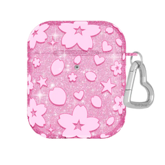 Cherry Blossom Glitter AirPod Case